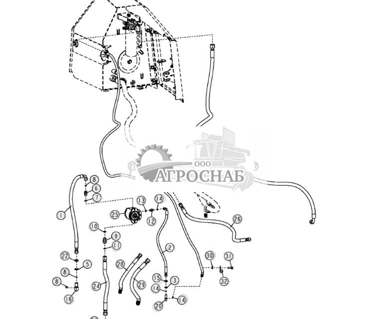 Двиг. привода и гидросист. гидравл. вент. (реверсивный) ( - 178462) - ST26449 309.jpg